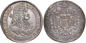 Leopold I. 1657 - 1705
Taler, 1691, K-B. Kremnitz
28,74g
Her. 733
vz/stgl