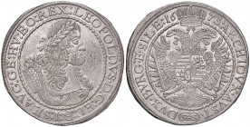 Leopold I. 1657 - 1705
Taler, 1673, SHS. ex Auktion H.D. Rauch 04/13 Zuschlag EURO 5500 ohne Provison
Breslau
29,00g
Her. 678
vz