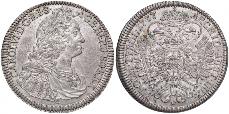 Karl VI. 1711 - 1740
Taler, 1737/2. Hall
28,82g
Her. 356/2
vz/stgl