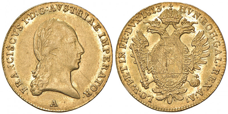 Franz I. 1806 - 1835
Dukat, 1813, A. Wien
3,48g
Fr. 41
ss/vz