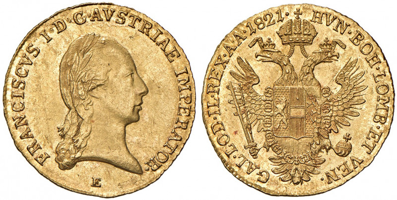 Franz I. 1806 - 1835
Dukat, 1821, E. Karlsburg
3,48g
Fr. 70
vz/stgl