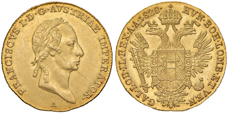 Franz I. 1806 - 1835
Dukat, 1828, A. Wien
3,50g
Fr. 97
f.stgl