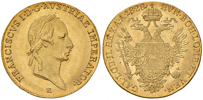 Franz I. 1806 - 1835
Dukat, 1828, E. Karlsburg
3,50g
Fr. 98
stgl