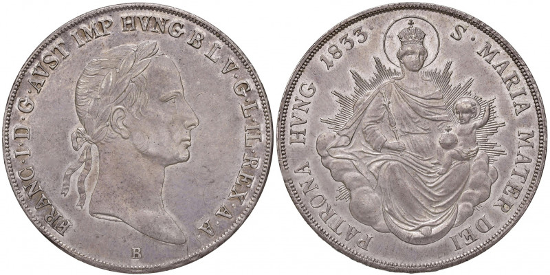 Franz I. 1806 - 1835
Taler, 1833, B. Kremnitz
28,14g
Fr. 569
f.stgl