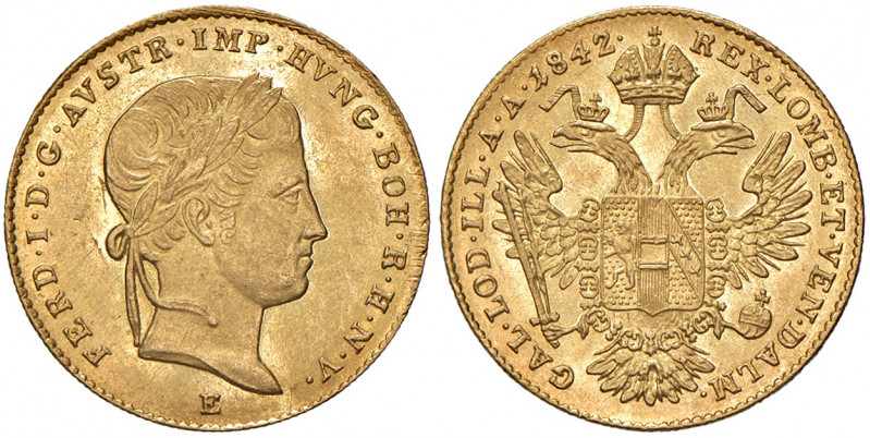 Ferdinand I. 1835 - 1848
Dukat, 1842, E. Karlsburg
3,48g
Fr. 731
vz/stgl