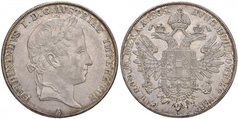 Ferdinand I. 1835 - 1848
Taler, 1835, A. Wien
28,06g
Fr. 757
win. Kratzer im Ave...