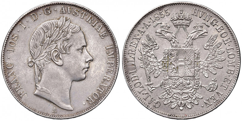 Franz Joseph I. 1848 - 1916
1/2 Taler, 1855, A. Wien
13,00g
Fr. 1440
vz