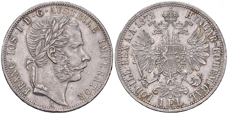 Franz Joseph I. 1848 - 1916
1 Gulden, 1872, A. Wien
12,38g
Fr. 1491
vz