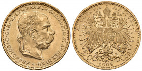 Franz Joseph I. 1848 - 1916
20 Kronen, 1894. Wien
6,78g
Fr. 1926
vz/stgl
