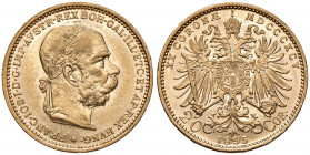 Franz Joseph I. 1848 - 1916
20 Kronen, 1895. Wien
6,78g
Fr. 1927
vz/stgl
