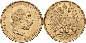 Franz Joseph I. 1848 - 1916
20 Kronen, 1897. Wien
6,78g
Fr. 1929
vz/stgl