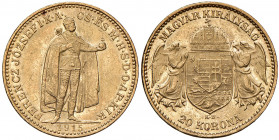 Franz Joseph I. 1848 - 1916
20 Korona, 1915, K-B. Kremnitz
6,78g
Fr. 2079
vz