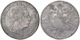 Franz Joseph I. 1848 - 1916
2 Gulden / 10 1/2 eine Mark, 1856, A. Pattern ? / Probe ? zum 2 Gulden 10 1/2 eine Mark, Zinn (Sn), aus 2 Teilen zusammen ...