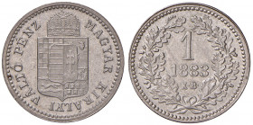 Franz Joseph I. 1848 - 1916
1 Kreuzer, 1883, K-B. Pattern / Probe zum Kreuzer, Nickel (Ni) Rand glatt, Ø 18,81 mm, Dicke 1,1 mm
Kremnitz
3,33g
zu Fr. ...