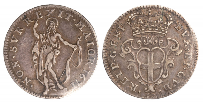 GENOVA - DOGI BIENNALI (III fase, 1637-1797) - 10 soldi 1671
Argento
Lunardi 3...