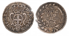 GENOVA - DOGI BIENNALI (III fase, 1637-1797) - 2,5 soldi 1671
Argento
Lunardi 306 Non comune
Sigillata BB+ dal perito NIP Carlo Beruto