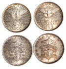CITTA' DEL VATICANO - SEDE VACANTE (1958) - Lotto 2 esemplari da 500 lire
Argento
Gigante 261 (Non comune) e 262
FDC