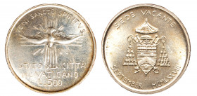 CITTA' DEL VATICANO - SEDE VACANTE (1978), 500 lire 1978
Argento
Gigante 305
FDC