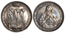 REPUBBLICA DI SAN MARINO - Vecchia monetazione (1864-1938) - 20 lire 1933
Argento
Gigante 4
Tracce di pulizia
q.SPL/BB