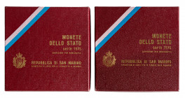 REPUBBLICA DI SAN MARINO - Lotto 2 serie 1975 (10 valori), in confezioni originali
Vari metalli
Gigante 233
FDC