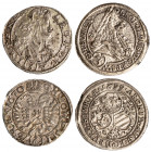 AUSTRIA e BOEMIA - LEOPOLDO I (1657-1705) - lotto 2 monete da 3 Kreuzer
Argento
KM# 1115 e 568
BB e BB/q.SPL