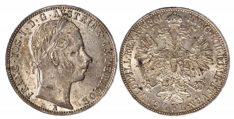 AUSTRIA - FRANCESCO GIUSEPPE (1848-1916), Fiorino 1861, Vienna
Argento
KM# 221...