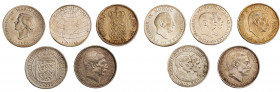 DANIMARCA - lotto 5 monete da 2 Koroner
Argento
KM# 811, 821, 830, 844, 845
Varie conservazioni, da BB a q.FDC