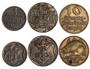 DANZICA - lotto 3 monete
Vari metalli
KM# 142, 143, 152
Varie conservazioni - da BB a SPL