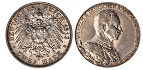 GERMANIA - PRUSSIA - GUGLIELMO II (1888-1918) - 2 marchi 1913 (A)
Argento
KM# 533
BB-SPL/SPL