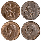 GRAN BRETAGNA - GIORGIO V (1910-1936) - Lotto 2 monete da 1/2 penny (1918 e 1924)
Rame
KM# 809
Mediamente m.SPL