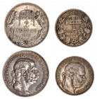 UNGHERIA - FRANCESCO GIUSEPPE (1848-1916), lotto 2 Korona e 1 korona
Argento
KM# 493 e 484
q.SPL (pulita) e q.BB