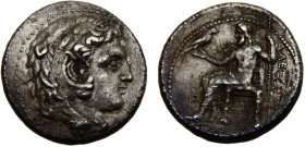 Greek Ancient States Kingdom of Macedon Alexander III AR Tetradrachm ca.323-317 BC Babylon mint Herakles facing right, wearing lion’s skin headdress, ...