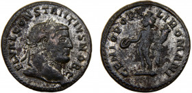 Roma Empire Diocletian AE Follis AD295 Boulogne mint Genius Copper 9.65g RIC# 14a
