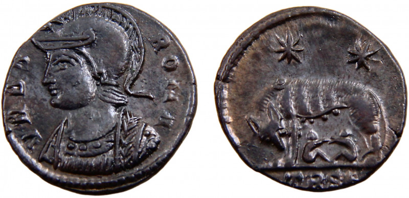 Roma Empire Constantinus I AE 3/4 AD323-333 Trier mint commemorate the moving of...