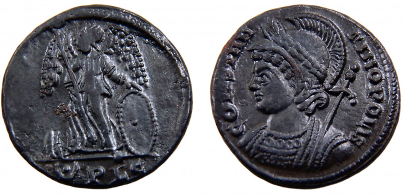 Roma Empire Constantinus I AE 3/4 AD330-333 Lyon mint commemorate the moving of ...