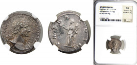 Roma Empire Hadrian AR Denarius AD117-138 Roma mint Felicitas NGC AU 5/5-4/5 Silver RIC# 83