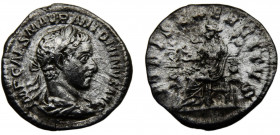 Roma Empire Elagabalus AR Denarius AD219 Roma mint Fides Silver 2.43g RIC# 68