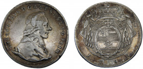 Austria Holy Roman Empire Bishopric of Salzburg Hieronymus von Colloredo 1 Thaler 1783 M Salzburg mint Silver 27.83g KM# 435