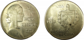 Cuba First Republic 1 Peso 1939 Philadelphia mint "ABC" Peso Silver 26.66g KM# 22
