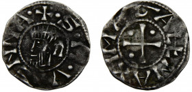 France Kingdom Archbishopric of Vienne AR Denier ca.1150-1250 Silver 0.99g PA# 4826