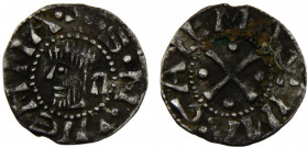France Kingdom Archbishopric of Vienne AR Denier ca.1150-1250 Silver 0.77g PA# 4826