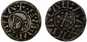 France Kingdom Archbishopric of Vienne AR Denier ca.1150-1250 Silver 0.87g PA# 4828