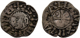 France Kingdom Archbishopric of Vienne AR Denier ca.1150-1250 Silver 0.72g PA# 4826