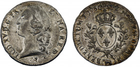 France Kingdom Louis XV 1 Ecu 1760 Pau mint Silver 29.19g KM# 518