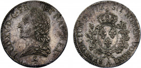 France Kingdom Louis XV 1 Ecu 1772 A Paris mint Silver 29.36g Dy# 1685