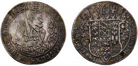 Germany Holy Roman Empire Electorate of Saxony Johann Georg I 1 Thaler 1640 SD Small Spot Weld Silver 28.95g KM# 425