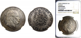 Germany Empire Kingdom of Prussia Wilhelm I 5 Mark 1874 A Berlin mint NGC AUD Silver KM# 503