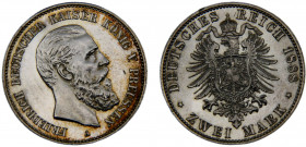 Germany Second Empire Kingdom of Prussia Friedrich III 2 Mark 1888 A Berlin mint Silver 11.12g KM# 510