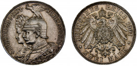 Germany Second Empire Kingdom of Prussia Wilhelm II 2 Mark 1901 A Berlin mint 200th Anniversary of the Kingdom of Prussia Silver 11.13g KM# 525
