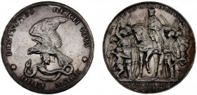 Germany Second Empire Kingdom of Prussia Wilhelm II 3 Mark 1913 A Berlin mint 100th Anniversary of the Victory over Napoleon at Leipzig Silver 16.68g ...